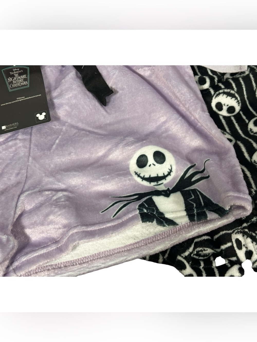 NWT Nightmare Before Christmas  2 pairs fleece sleep shorts